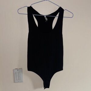 Racerback Black Bodysuit